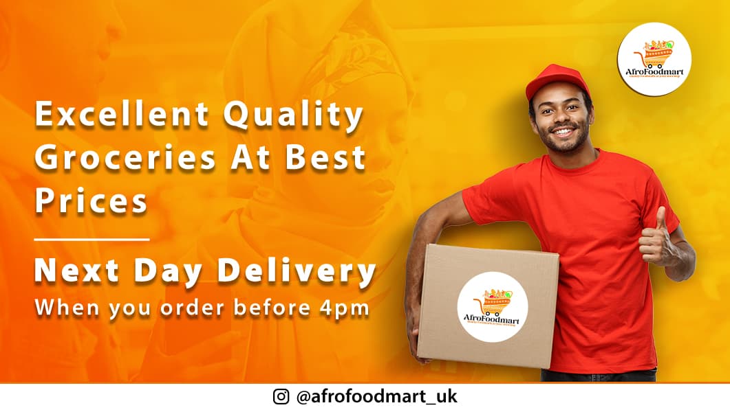 Fresh AfroCaribbean groceries available at AfroFoodMart